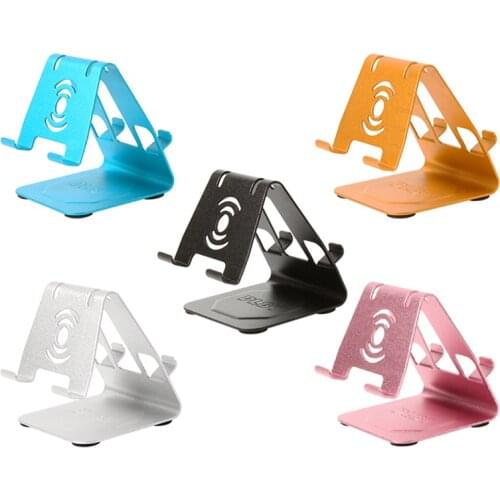 Mini Metal Phone Holder Stand For IPhone 11 Xiaomi Alloy Phone Holder For Desktop Tablet Double Use Mobile Phone Stand Desk New