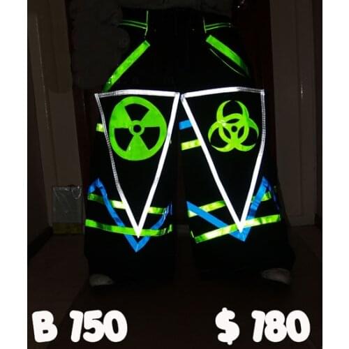 Fashion Bio Mark Shuffle Dance Pants Raver Ore Techno Hardstyle Tanz Hose Melbourne PHAT Trousers NEW