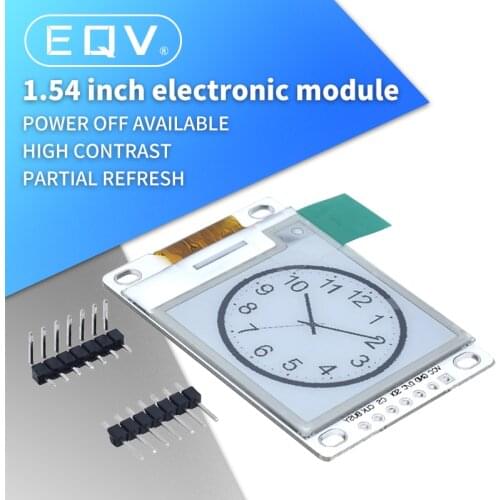 1.54 Inch E-Paper Module E-Ink Display Screen Module Black White Color SPI Support Global/Part refresh