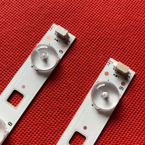 （New kit）2pieces/set LED Backlight strip For D32TS7202 bar light 32HR331M09A5 V1 Led strip 1pcs=580MM 9Led lamps