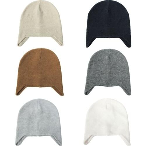 Solid Color Dome Knitted Ear Protection Fashion Liner Hat Light Warm Outdoor G5AE