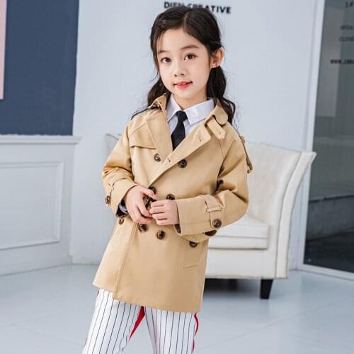 Autumn Kids Coats Girls Jackets Wind Rain Jacket for Children Fall Clothes Kids Long Sleeve Windbreak Girl Jacket Outwear 2-10Y