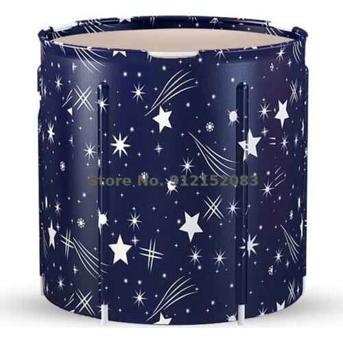 Thickened Adult Foldable Bath Bucket Indoor Household Childrens Bath Bucket Yao Bath Steam Inflatable Bathtub