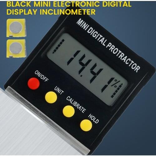 Precision Digital Inclinometer Electron Goniometers 360 Degree Magnetic Base Digital Protractor Angle Finder Bevel Box