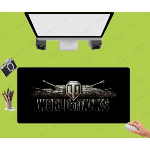 XGZ High Quality World of Tanks Logo Durable Rubber Mousepad Locking Edge Pad Game Computer Padmouse Laptop Large Play Mat