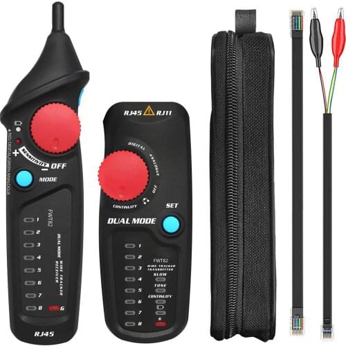 Dual Mode Wire Tracker Network Cable Tester Toner Generator Network Cable Collation LAN Line Finder with Flashlight