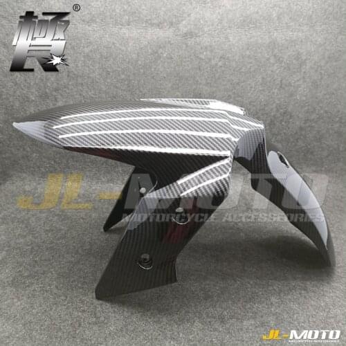 Carbon Fiber Painted Fairing Front Fender Mudguard Panel For Kawasaki Ninja300R Z250 Z300 Z3 EX300 ZX 300 ZX250R 13 14 15 16 17