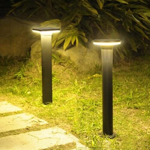 Outdoor Garden Lawn Lamp Aluminum Pillar Bollard Light Waterproof Landscape Lighting Villa Courtyard Pathway Decoration Lamps
