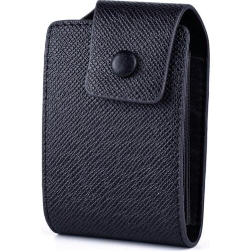 High Capacity Leather Card Holder Wallet Men Hasp Simple Card Bag Case Women Accordion Card Cover Travel Housekeeper Purse