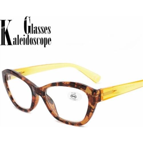 Womens Cat Eye Reading Glasses Fashion Flower Printed Readers Eyeglasses Men Hyperopia Presbyopia Eyewear Diopter +1.0 1.5 2.0