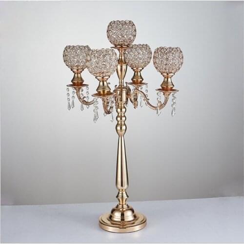 10pcs wedding candle holder gold candelabra centerpieces decoration candlesticks table decor event party supplies