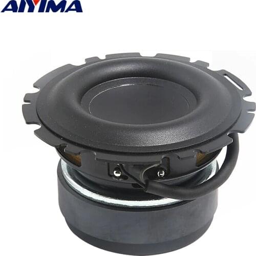 AIYIMA 1Pc 4 Inch Subwoofer Speaker Heavy Bass Unit 4 Ohm 50W Long Stroke Rubber Multimedia Audio Speaker Home Theater