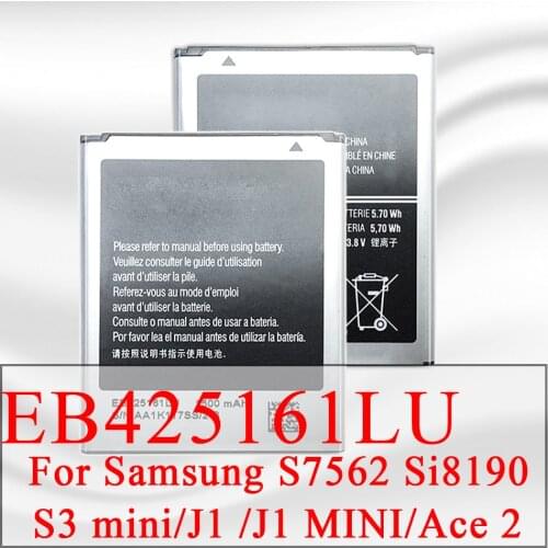 EB425161LU Battery for Samsung Galaxy S S2 S3 S4 S5 Mini I8190 I9500 I9300 I9100 I9190 S I9000 S GT-I9070 I9 S3mini S4mini code