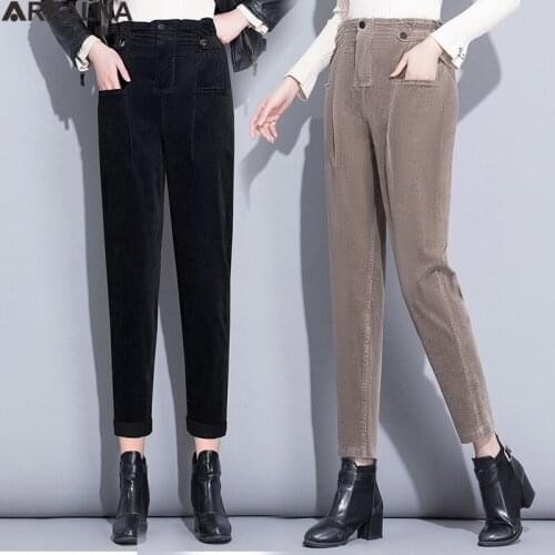 Женские вельветовые брюки AREALNA China At AliExpress