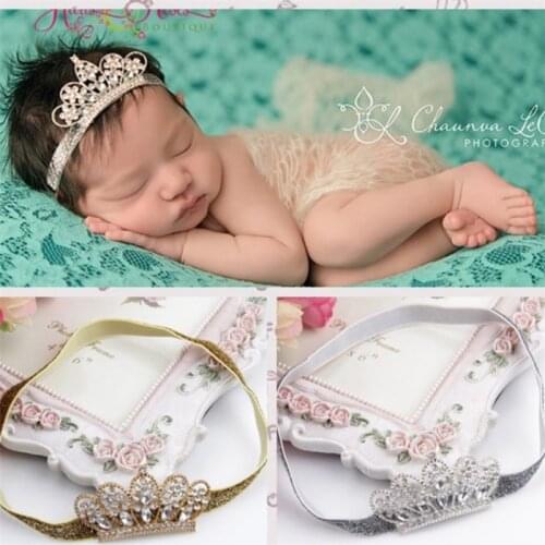Baby Headdress Crystal Crown Childrens Hair Band Popular Hair Accessories Newborn Photography Props Hair Ornament New Beaddress
