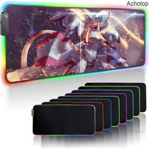 Star Wars RGB Mouse Pad Personalized Mousepad Gamer LED Light Luminous Laptop Mouse Carpet Gaming Mouse Mat Mause With Backlight