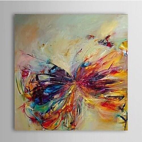 Oil painting Hand Painted Abstract Animal Oil Painting Pictures On Canvas Wall Art Paintings Butterfly For Home Decor AN-011