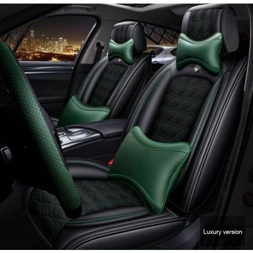 Leather Flax Universal car seat cover for Mazda 3 6 2 CX-4 CX-5 CX-7 Axela ATENZA LAND CRUISER 2 octavia a5 car accessories