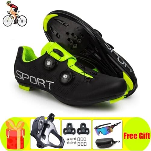 Professional Road Cycling Shoes Men Sports Road Dirt Bike Sneakers Racing Women Bicycle Shoes Mountain Spd-SL Footwear