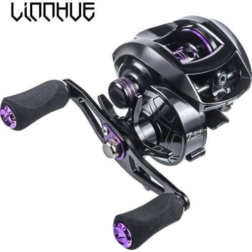 LINNHUE 8KG Max Drag Baitcasting Reel 7.2:1 High Speed Fishing Reel for Bass In Ocean Environment 48 Hours Reel Fishing Pesca