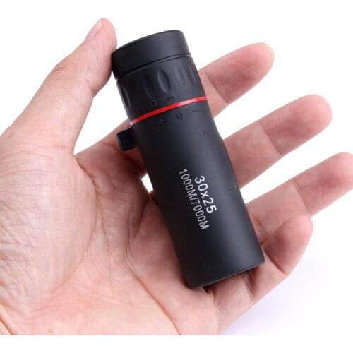 High Definition Monocular Telescope 30X25 Waterproof Focusing Mini Portable Military Zoom 10X Optical Scope for Travel Hunting