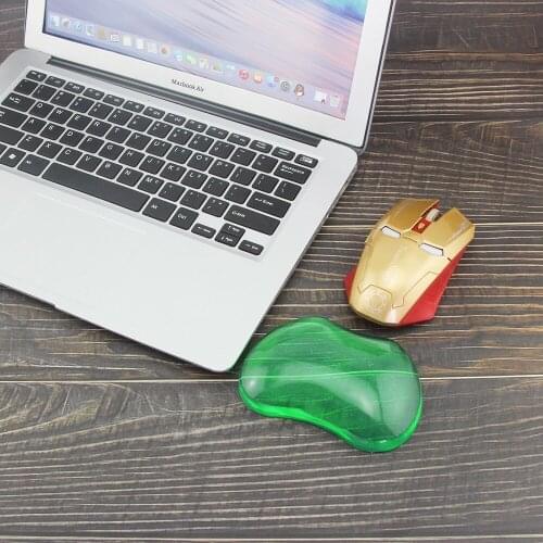 Soft Skin Felling Silicon Mouse Pad Transparent with Wrist Rest Ergonomic Mousepad Waterproof for PC Laptop Accessories
