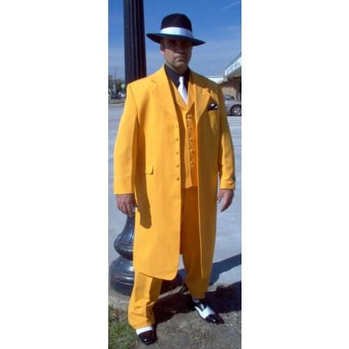 New Fashion Yellow Wedding Suits For Groom Men Tuxedo Jacket Slim Fit 3 Piece Suit Prom Men Suits Custom Blazer Terno Masculino