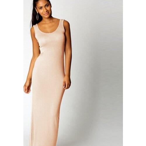 Ankle-Length Dresses Women Sexy Straight Summer Dress Women Clothes Solid Color V-Neck Dress Summer Ladies Sundresses