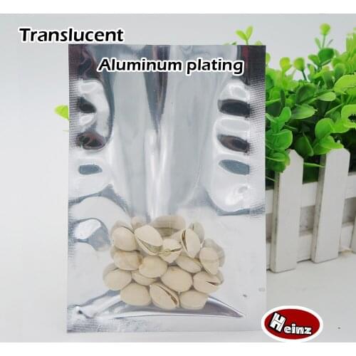 Aluminum plating flat pocket, Heat Seal Plating Aluminum Foil Bag,Food storage,Cosmetics packaging. Spot 100 / package