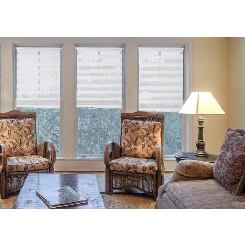 Zebra blinds Semi-blackout No Drill Mini Roller Blinds 100%Polyester for Living Room for small window shades can Customized Size