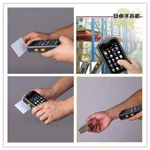 Android 1D/2D GPRS WIFI RFID handheld reader with bluetooth function Android barcode scanner