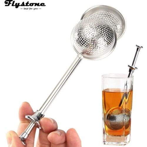 1PCS Stainless tea infuser Loose Leaf Tea Locking Teaspoon Infuser Ball Filter New Arrival Tea strainer Kirchen Tools Tea Set