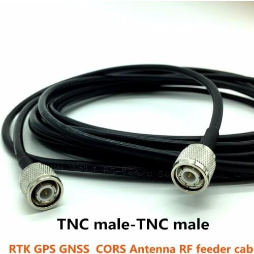 High quality TNC connectorsTNC 5meters, Applied to RTK GNSS antenna, CORS GPS antenna, connector cable RG58, pure copper cable