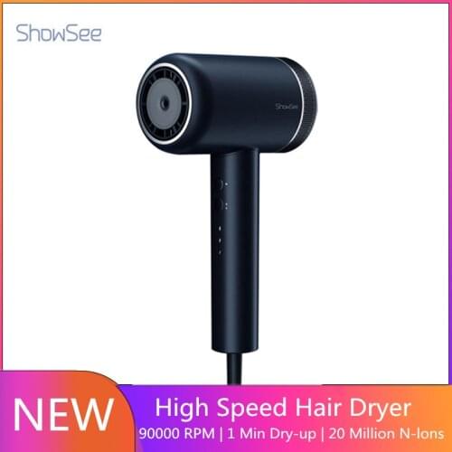 Xiomi Youpin ShowSee High Speed Hair Dryer A8 Negative Ion Hair Dryer 1800W Styling Tool