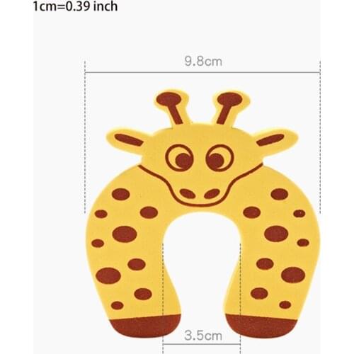 X7AB Kids Hand Pinch Safety Guard Foam Door Stop Cushion Shockproof Door Stopper Cute Home Decoration Anti-pinching Finger
