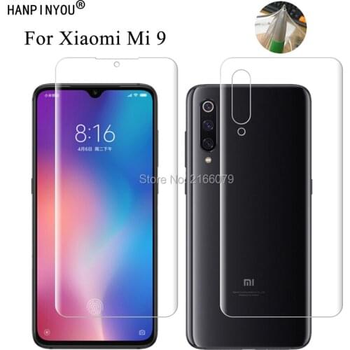 For Xiaomi Mi 9 Mi9 M9 6.39" Soft TPU Front Back Full Cover Screen Protector Transparent Protective Film + Tools (Not Glass)