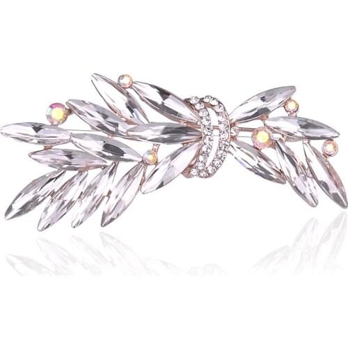 TODOX man champagne glass Brooches Fashion beauty Women crystal exquisite flower plant pins garment accessory party gifts new