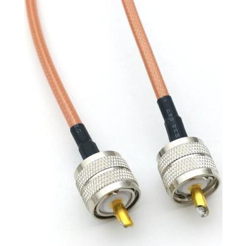 10 pcs UHF male to male PL259 plug pigtail cable RG142