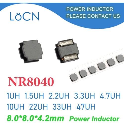 1500Pcs NR8040 SMD Inductor Power Shielded Wirewound 1UH 1.5UH 2.2UH 3.3UH 4.7UH 10UH 22UH 33UH 47UH 8.0*8.0*4.2 Power Inductor