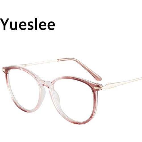 49779 Plastic Titanium Anti Blue Light Retro Round Glasses Frame Men Women Optical Fashion Computer Eyeglasses
