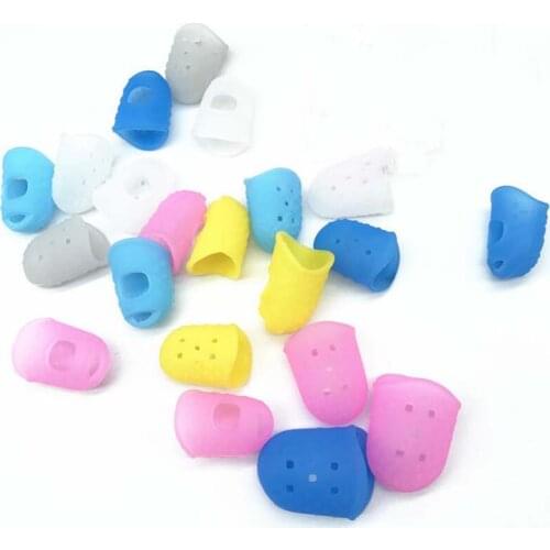 Silicone finger sleeve left finger sleeve beginner practice playing piano press string finger sleeve finger guard tool 5pcs/lot