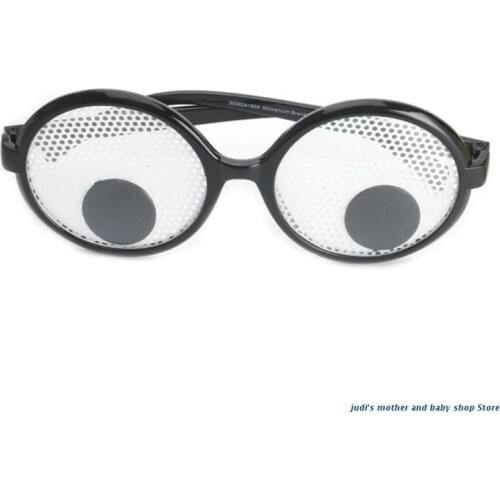 67JC Cartoon Cute Eyeballs Funny Trick Supplies Plastic Glasses Party Favor