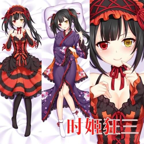 Anime DATE A LIVE Tokisaki Kurumi Dakimakura Hugging Body Pillow Case Otaku Pillowcase Cushion Cover Bed Linings Xmas Gifts YM
