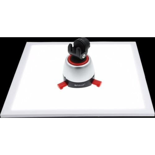 PULUZ 1200LM Bi-color 3200K/6000K LED Photography Shadowless Bottom Light with Switch and Dimmer