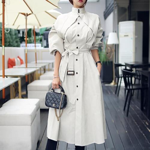 Ediwallen Women's Long Trench Coats