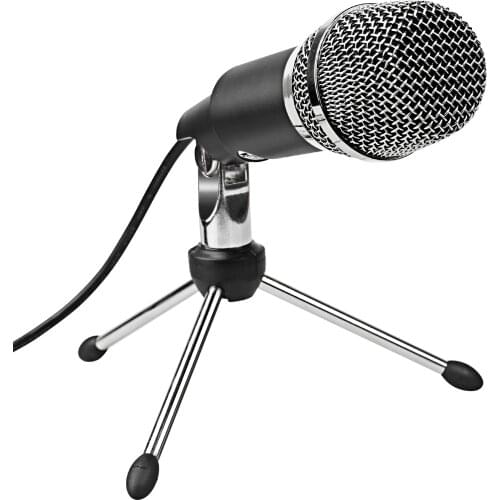 FIFINE Condenser Microphone 3.5mm Plug and Play For Computer PC Online Chat, Skype,YouTube,Google Voice Search, Games-K667