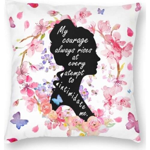 Pride And Prejudice Quote Cushion Cover Sofa Home Decorative Jane Austen Square Throw Pillow Cover 40x40