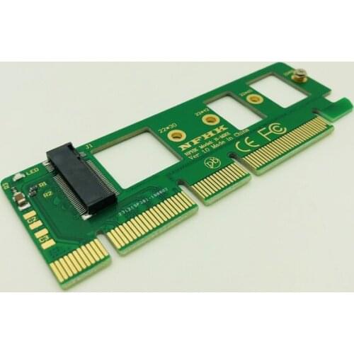 M.2 NGFF NVME AHCI SSD to PCI-E PCI Express 3.0 x4 x16 Riser Card Adapter M key Connector for XP941 SM951 PM951 A110 M2 SSD