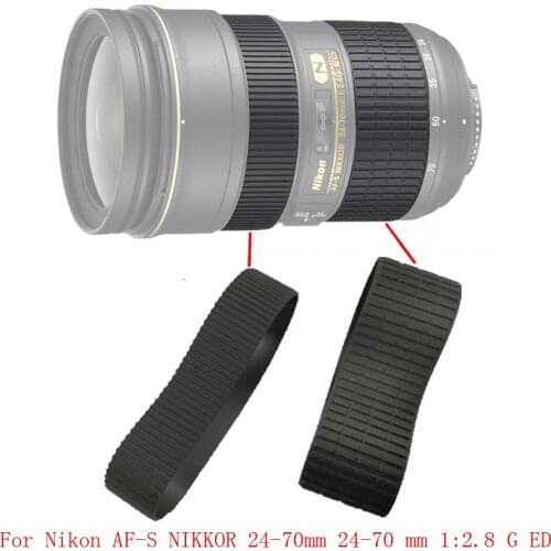 LENS Genuine Zoom + Focus Grip Rubber Ring For Nikon AF-S NIKKOR 24-70mm 24-70 mm 1:2.8 G ED Repair Part