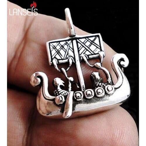10pcs SDrakkar Ship Viking Norse Long Boat Pendant - Viking Ship - Dragonsoul jewelry Warrior, Boat, Talisman necklace
